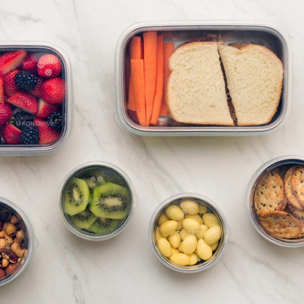 Mini Round Containers with Silicone Lids - 3oz Clear - Set of 3 - Image 3