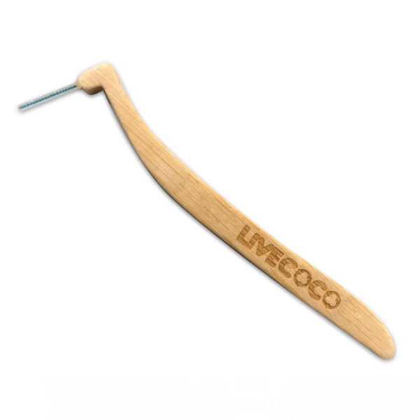 Long Handle Reusable Bamboo Interdental Brushes - 7 Pack - Size 6 - Image 2