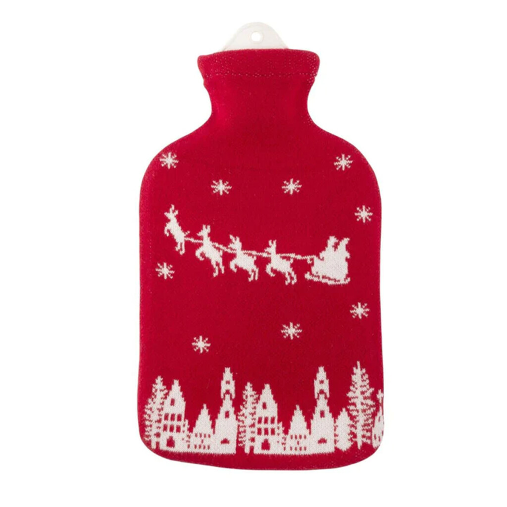 Natural Rubber Hot Water Bottle Santa Claus Peace With The Wild