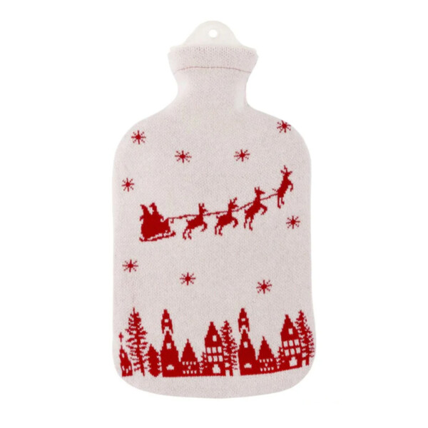 Natural Rubber Hot Water Bottle - Santa Claus - Image 2