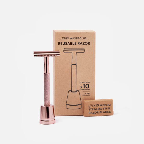 Reusable Razor & Stand - Blush Wine