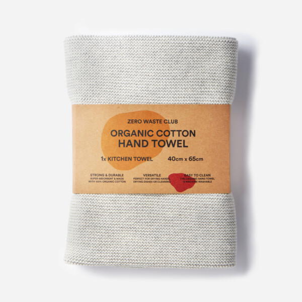 Organic Cotton Hand Towel - Sea Shore Sand