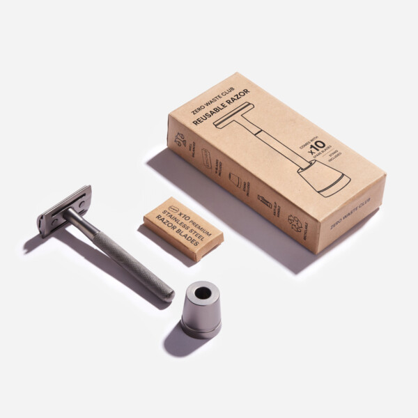 Reusable Razor & Stand - Matte Grey - Image 3