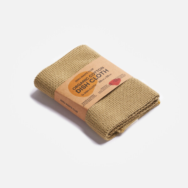 Organic Cotton Dish Cloth - Olive Green