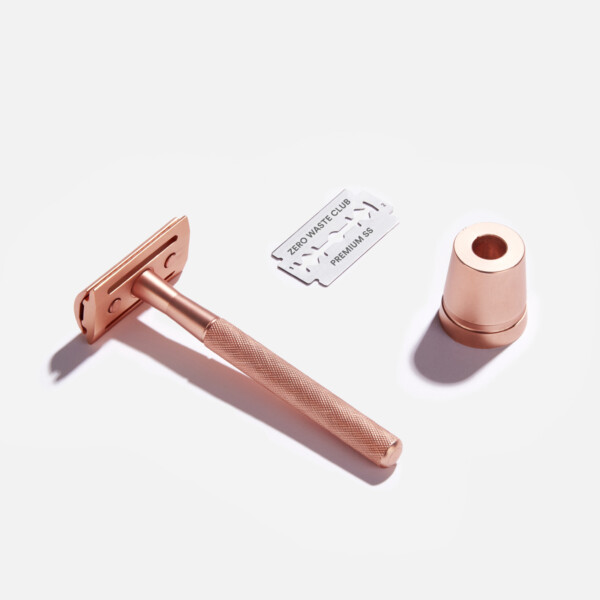 Reusable Razor & Stand - Rose Gold - Image 3