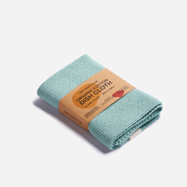 Organic Cotton Dish Cloth - Sage Green