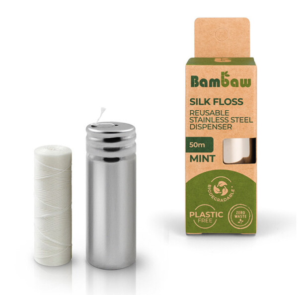 Silk Floss With Stainless Steel Dispenser