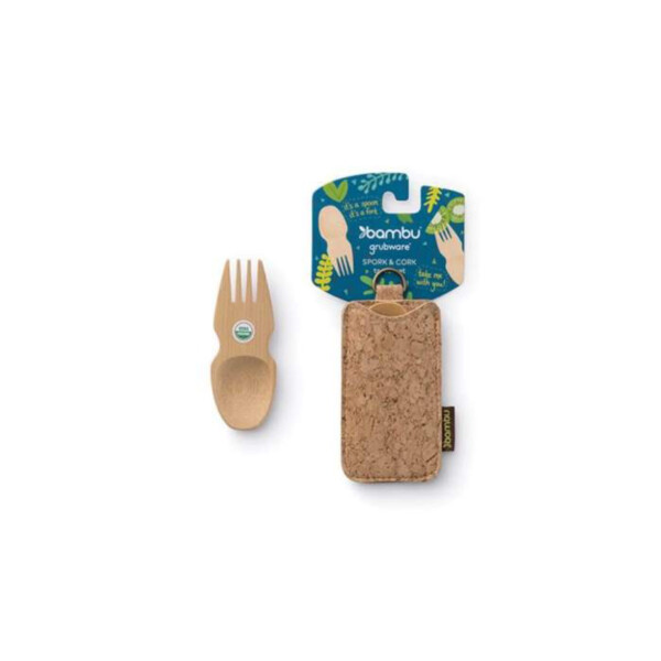 Bamboo Spork & Cork Travel Set - Image 2