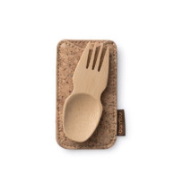 Bamboo Spork & Cork Travel Set