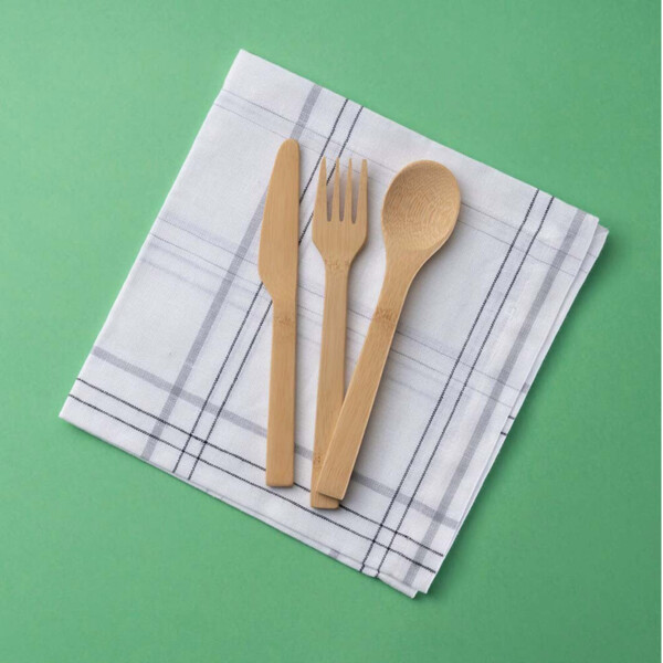 Bamboo Travel Cutlery Set - Image 2