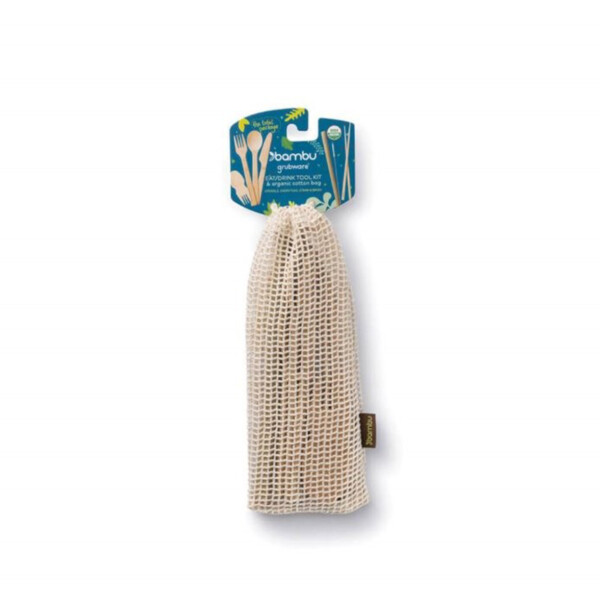 Complete Bamboo Eat & Drink Travel Utensil Kit - Image 3