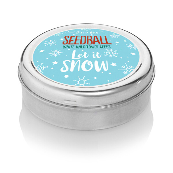Let It Snow Seedball Tin