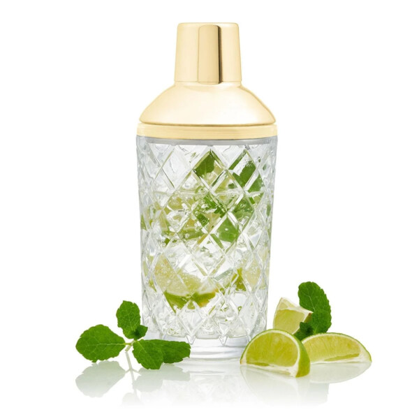 Gold Glass Cocktail Shaker