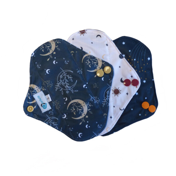 Small Reusable Sanitary Pads - 3 Pack - Image 6