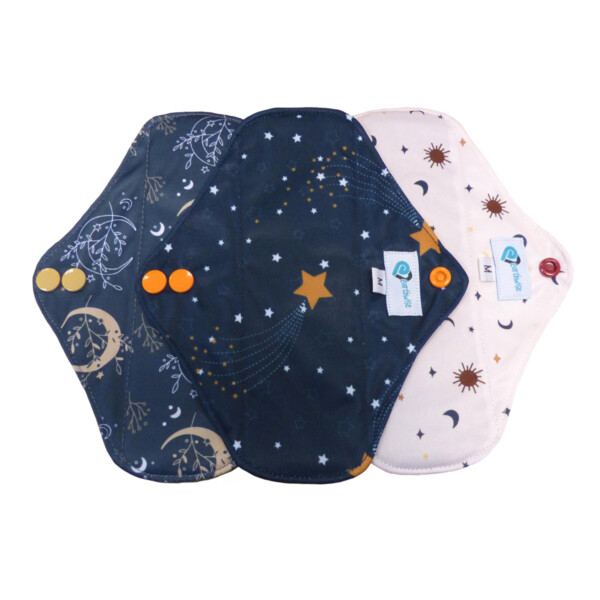 Medium Reusable Sanitary Pads - 3 Pack