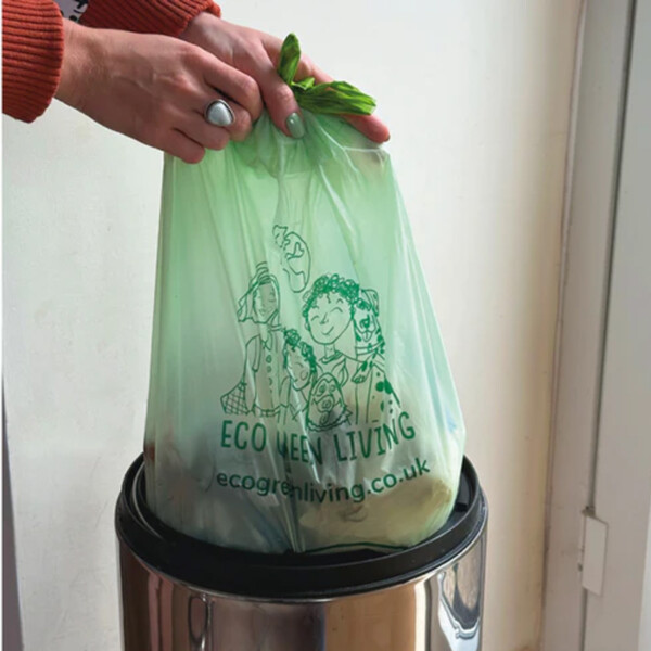 25 Compostable Drawstring Bin Bags - 40 Litre - Image 3