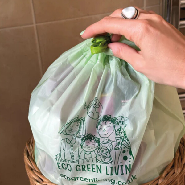 25 Compostable Drawstring Bin Bags - 8 Litre - Image 4
