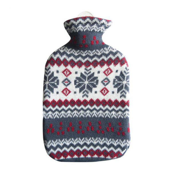 Natural Rubber Hot Water Bottle – Snowflake