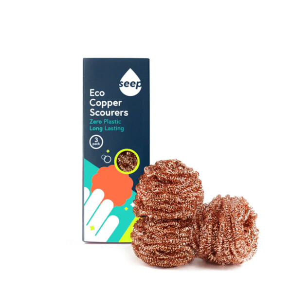 Recyclable Copper Scourers - Pack of 3