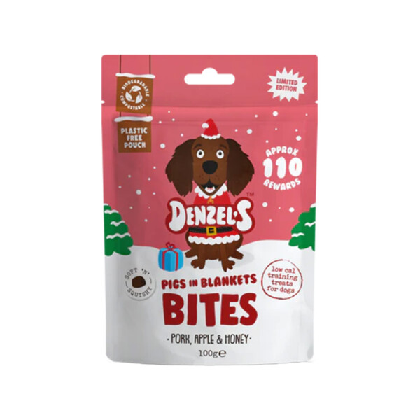 Pigs In Blankets Dog Bites - Pork, Apple & Honey 100g