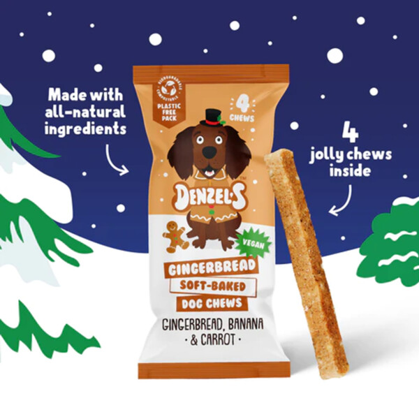 Gingerbread Soft Baked Dog Chews - 75g - Image 2