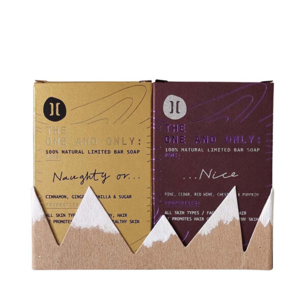 ‘The One And Only’ Olive Oil Soap Two Pack - Naughty Or Nice