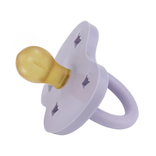 Crown Natural Rubber Pacifier - Dusty Violet 3-36 Months