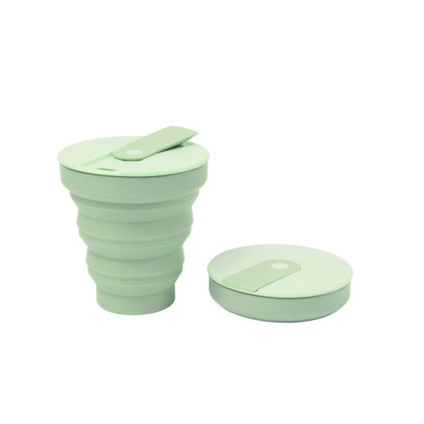 Collapsible Silicone Cup - Sage Green - Image 4