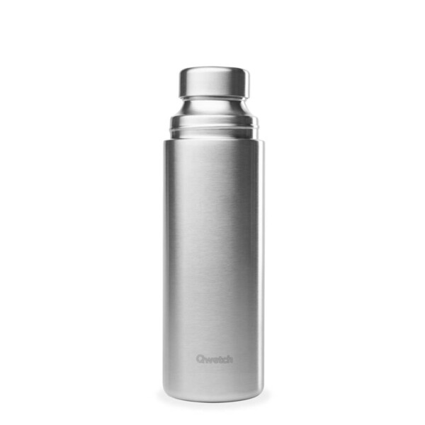 Insulated Stainless Steel Flask – Brushed Steel – 750ml - Image 3