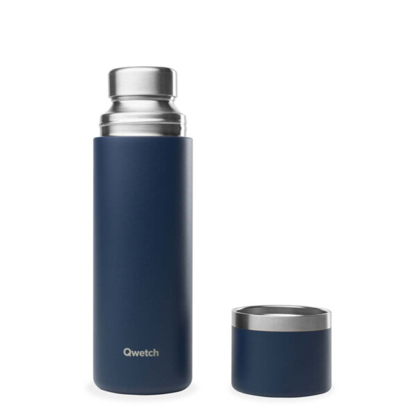 Insulated Stainless Steel Flask – Granite Blue – 750ml - Image 2