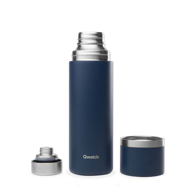 Insulated Stainless Steel Flask – Granite Blue – 750ml - Image 3