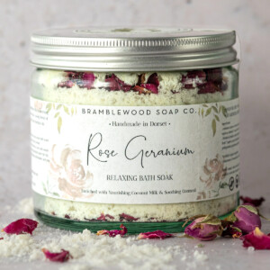 Relaxing Rose Geranium Bath Soak - 220g