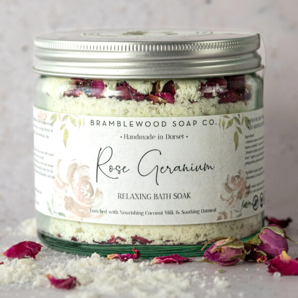 Relaxing Rose Geranium Bath Soak - 220g