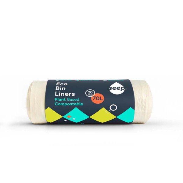 Compostable 70L Bin Liners – 20 Bags