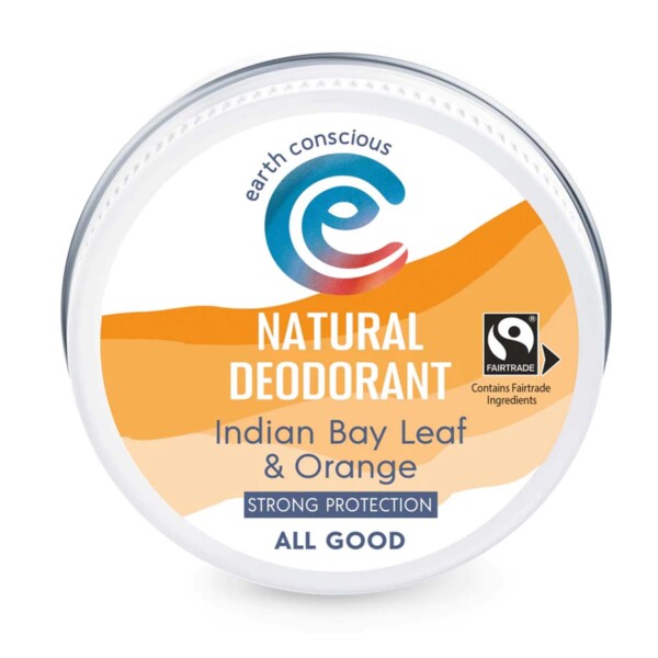 Natural Deodorant Tin - Indian Bay Leaf & Orange (Strong Protection)