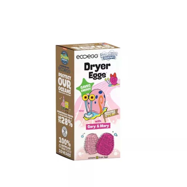 Ecoegg x Spongebob Gary & Mary Dryer Eggs - 2 Pack - Image 2