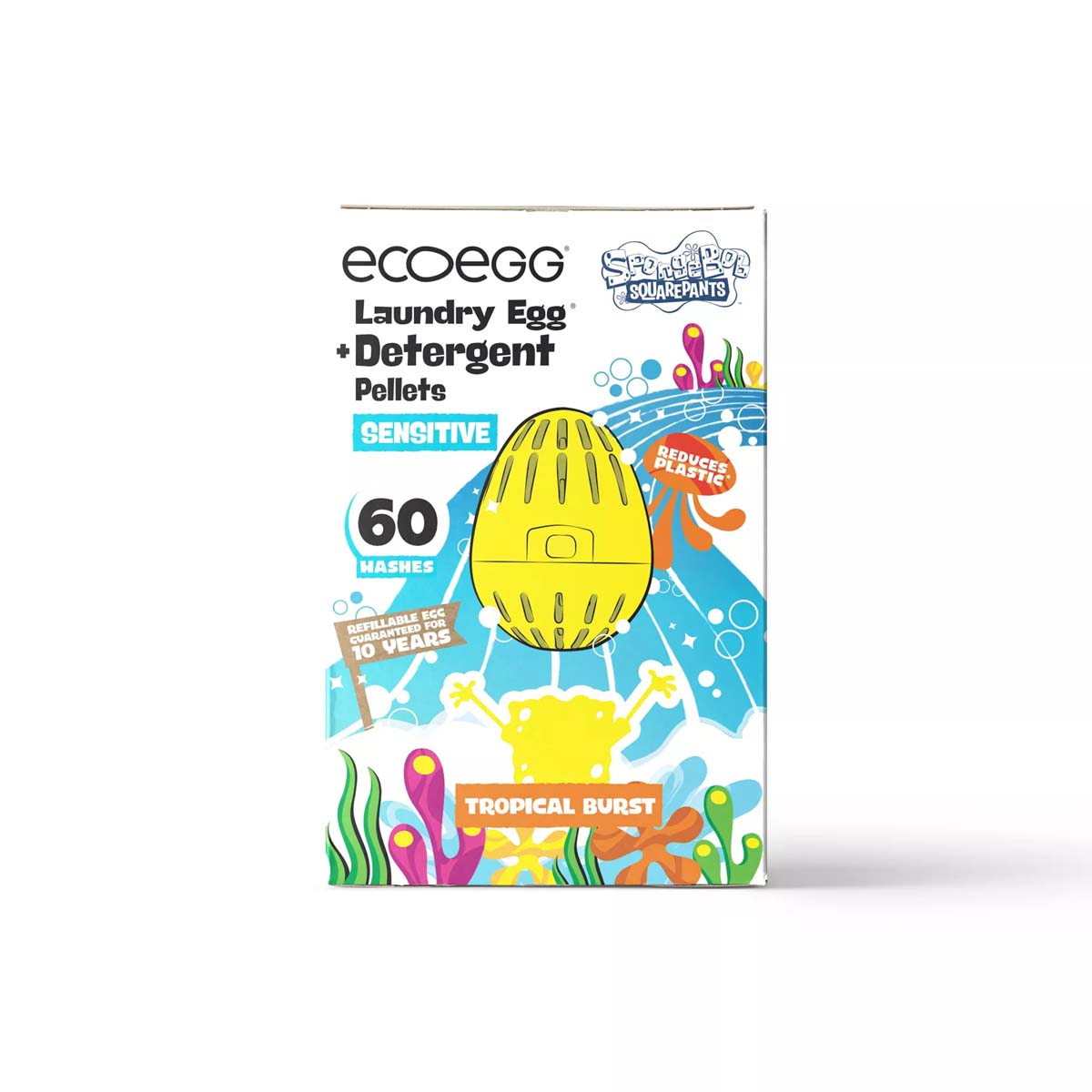 Ecoegg x Spongebob Laundry Egg Sensitive Peace With The Wild