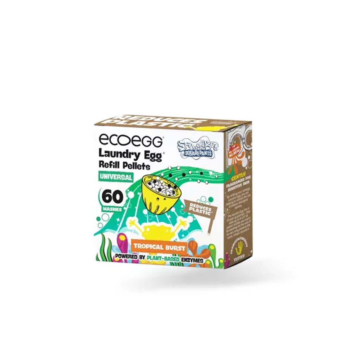 Ecoegg x Spongebob Laundry Egg Refill Pellets Universal Peace With