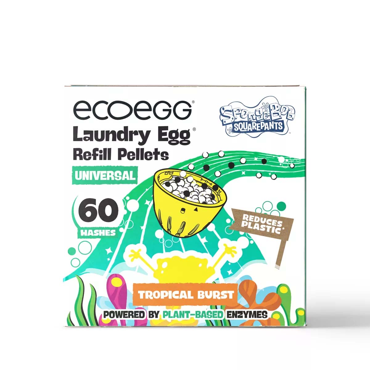 Ecoegg x Spongebob Laundry Egg Refill Pellets Universal Peace With