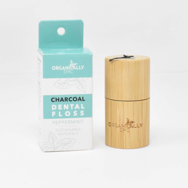 Vegan Charcoal Infused Floss & Dispenser