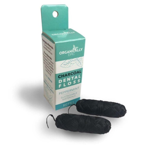 Vegan Charcoal Infused Floss - Refill 2 Pack