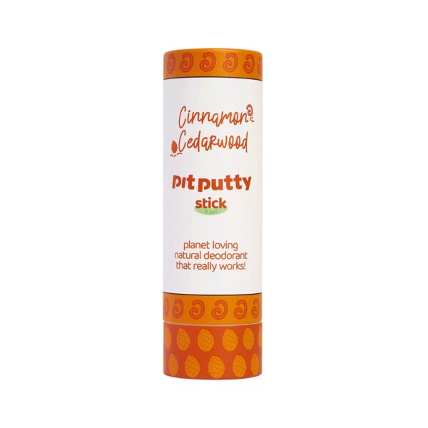 Pit Putty Natural Deodorant Stick - Cinnamon & Cedarwood 80g