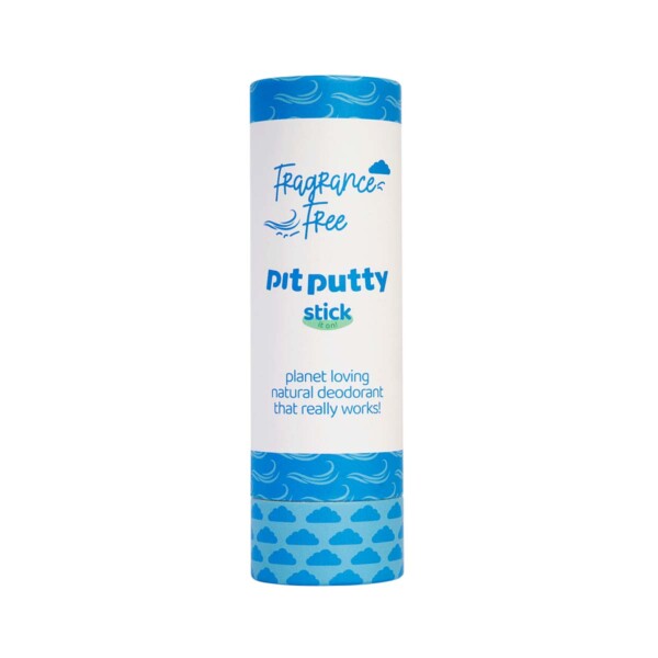 Pit Putty Natural Deodorant Stick - Fragrance Free 80g