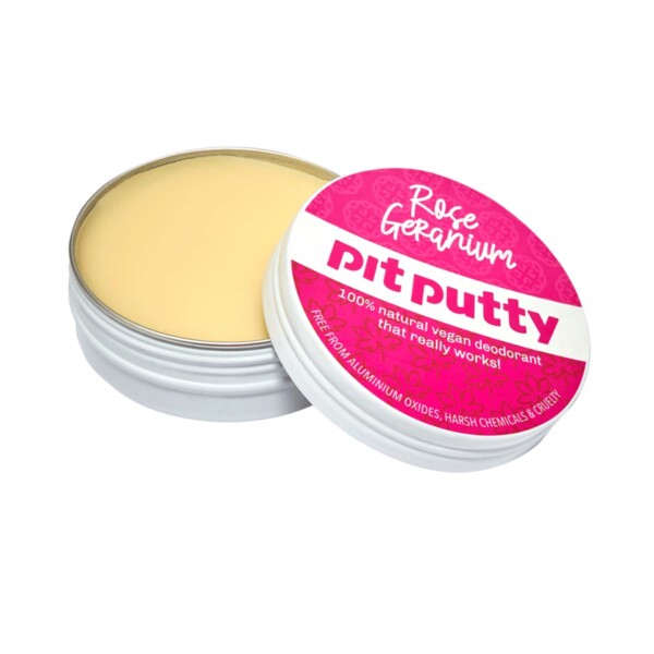 Pit Putty Natural Deodorant Tin - Rose Geranium 65g - Image 2