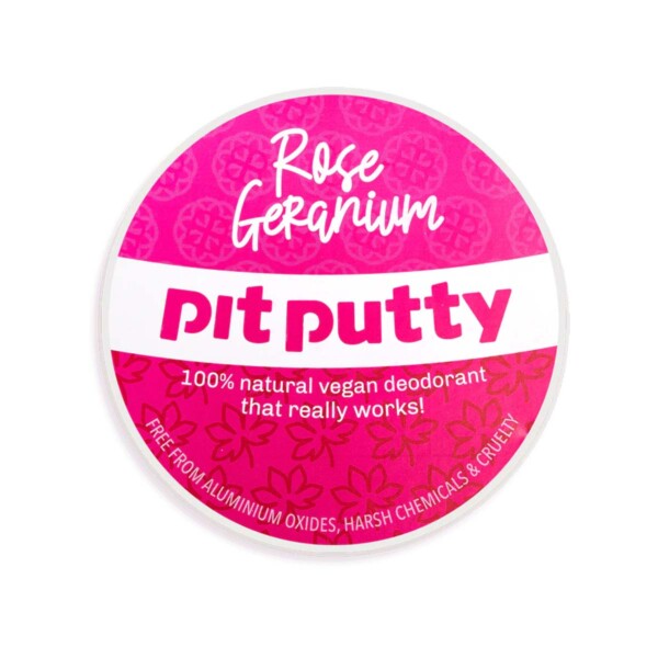 Pit Putty Natural Deodorant Tin - Rose Geranium 65g