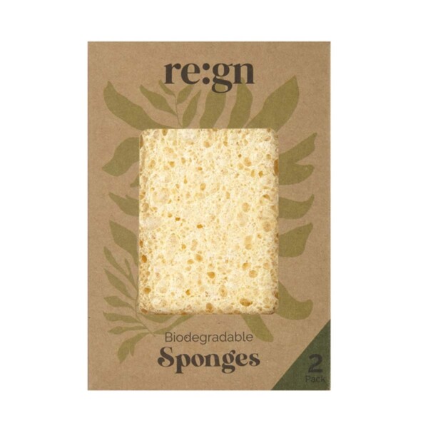 Re:gn Biodegradable Kitchen Sponges - Pack Of 2 - Image 3