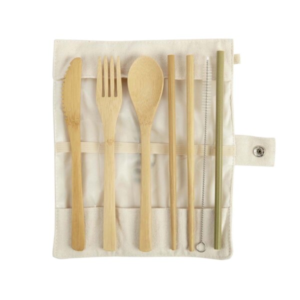 Re:gn Reusable Bamboo Travel Cutlery Set - Image 2