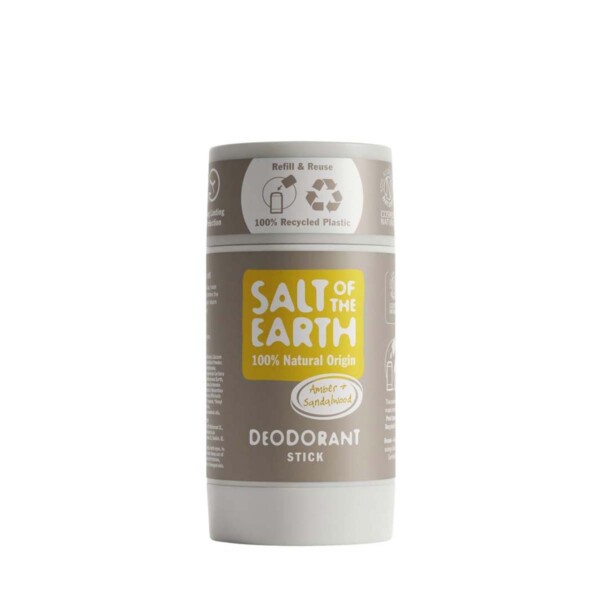 Refillable Amber & Sandalwood Natural Deodorant Stick - 84g