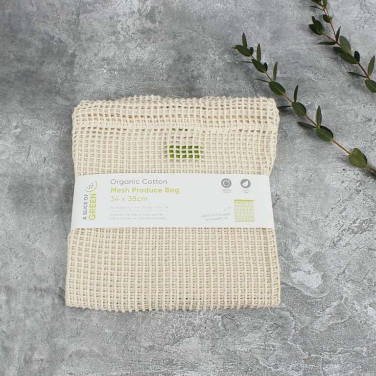 Organic Cotton Net Produce Bag - Large