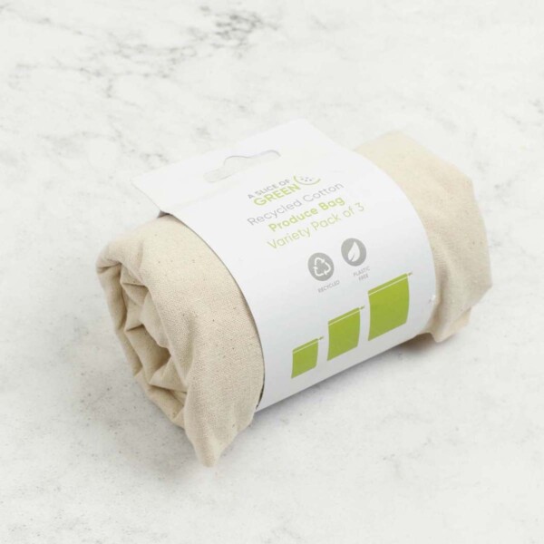 Recycled Cotton Produce Bags - 3 Pack - Image 2